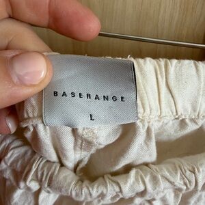 Set of 2 pants - Baserange Cream & brown Elastic Waist
